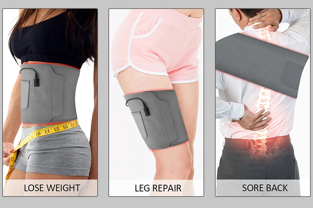 Youlumi compact red light therapy belt targeting knee joint